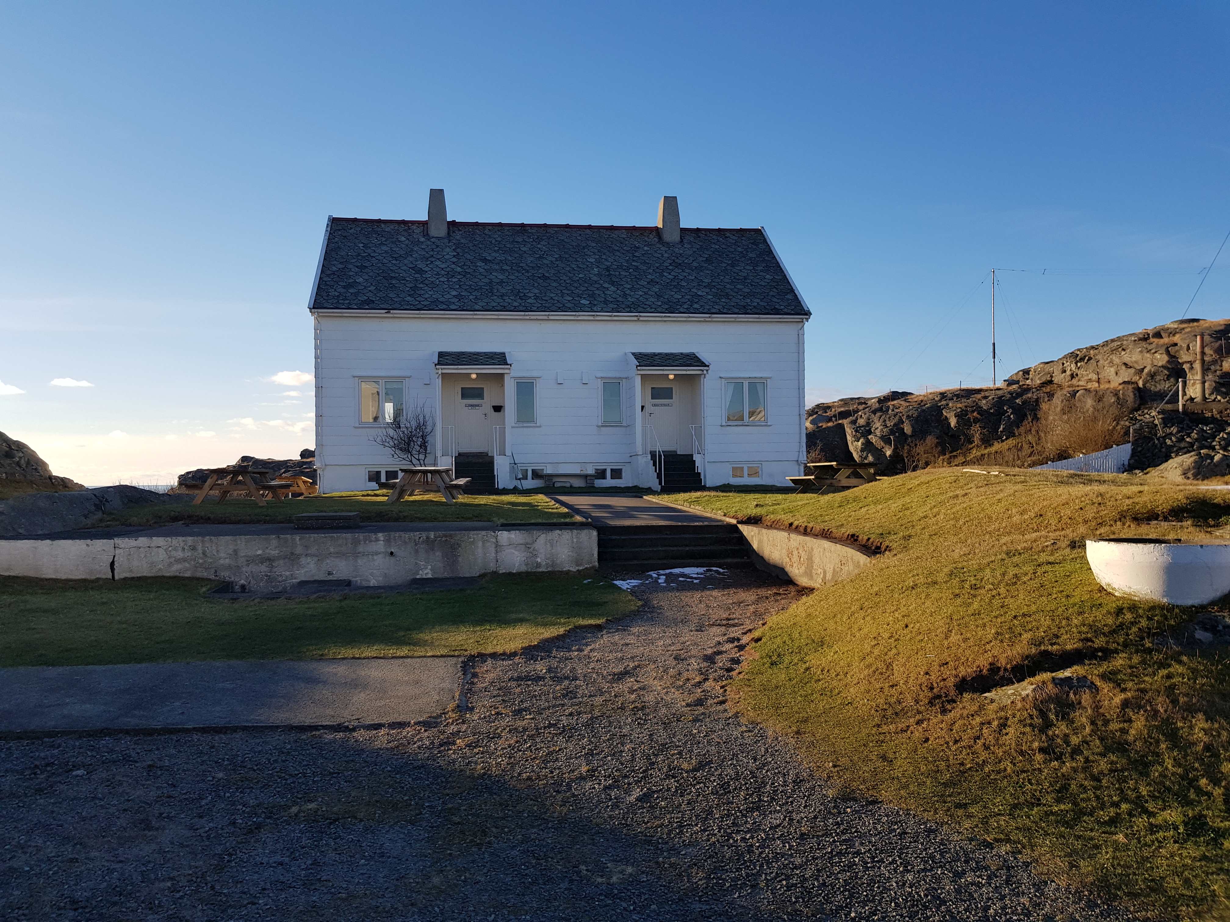 Kunstnerboligen ved Utsira fyr (høyre side av huset)
